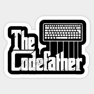 Funny Programmer Dad The Codefather Coder Sticker